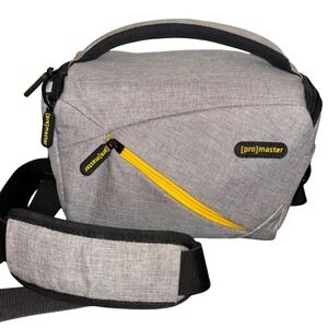 ProMaster Impulse 7244 | Gray Padded Camera Bag w Shoulder Strap and Rain Cover